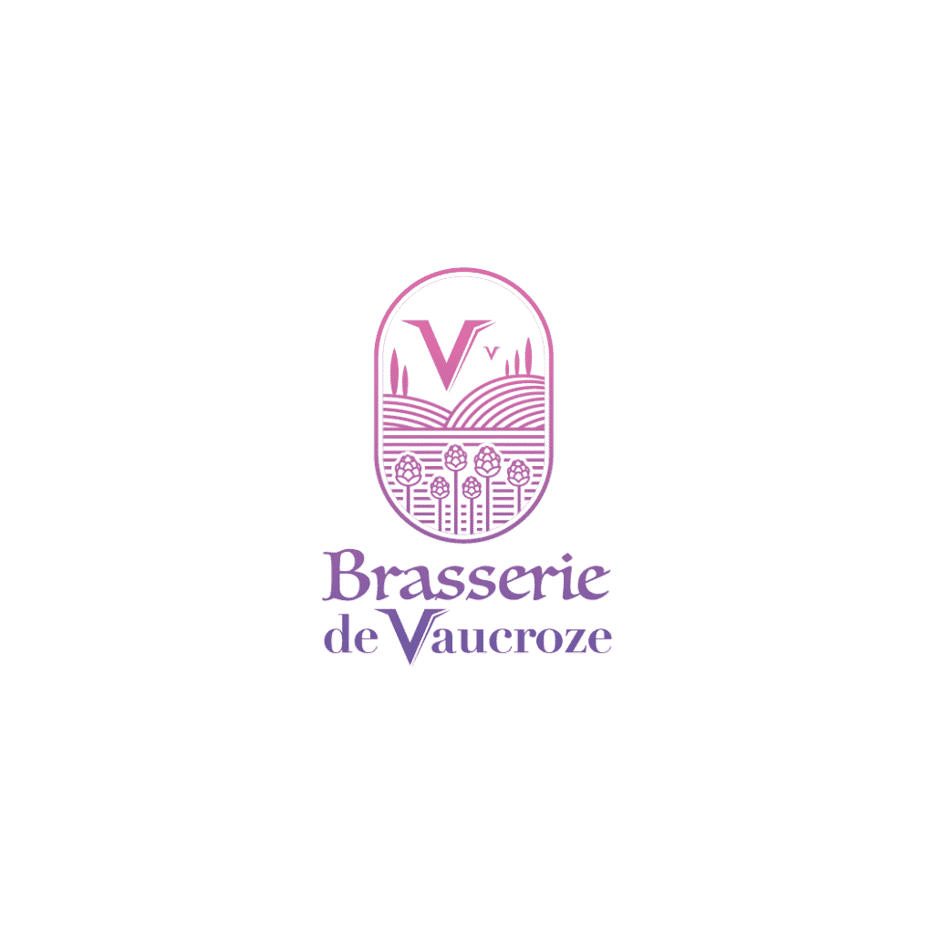 Réalisation du logo Brasserie de Vaucroze. Brasserie de bières artisanales basée dans le Vaucluse.