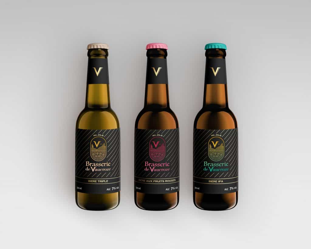 Création de l'identité de marque pour une marque de bières dans le Vaucluze.