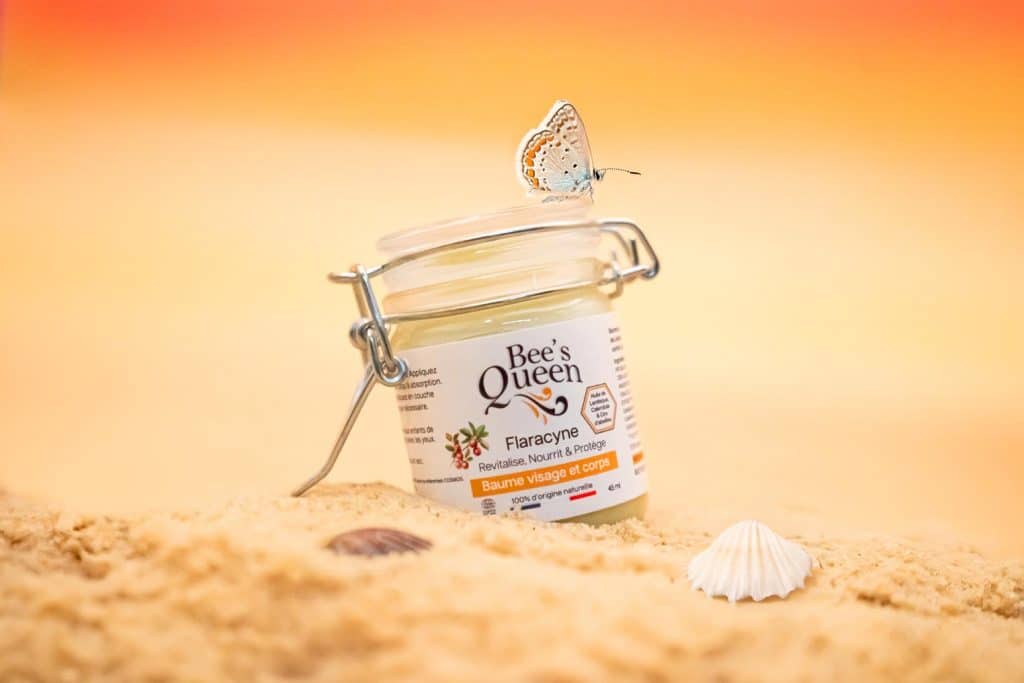 Packshot de pot de Flaracyne, shooting produit et graphisme de l'étiquette, packaging élégant