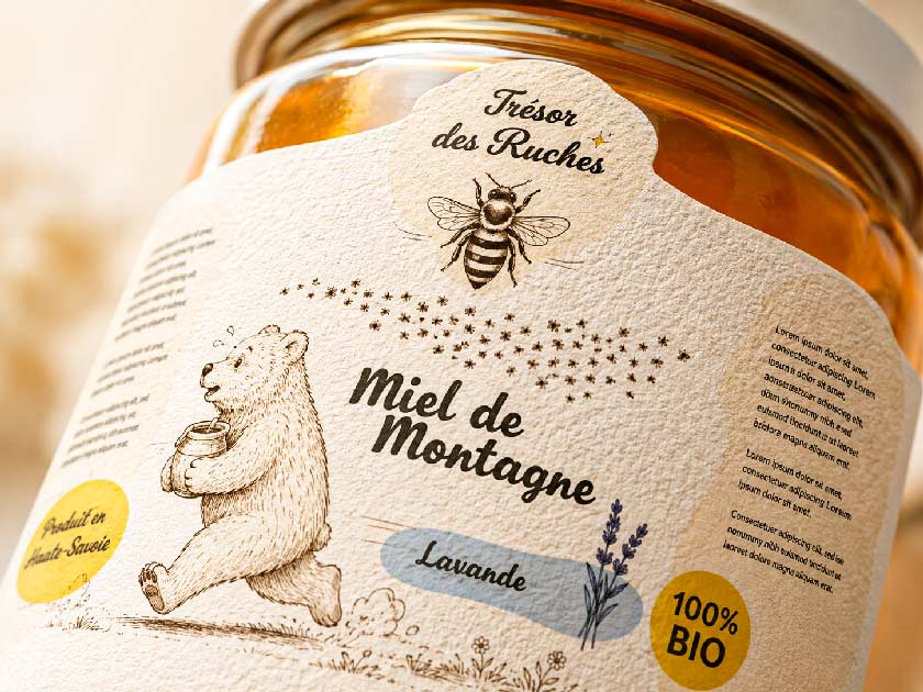 packaging bocal de miel